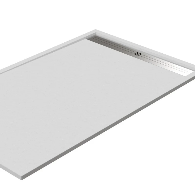 Plato de Ducha Semi Enmarcado STEEL. Resina en Carga Mineral y Gel Coat