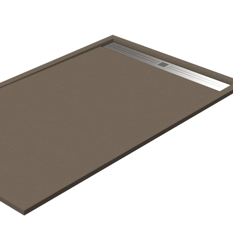 Plato de Ducha Semi Enmarcado STEEL. Resina en Carga Mineral y Gel Coat