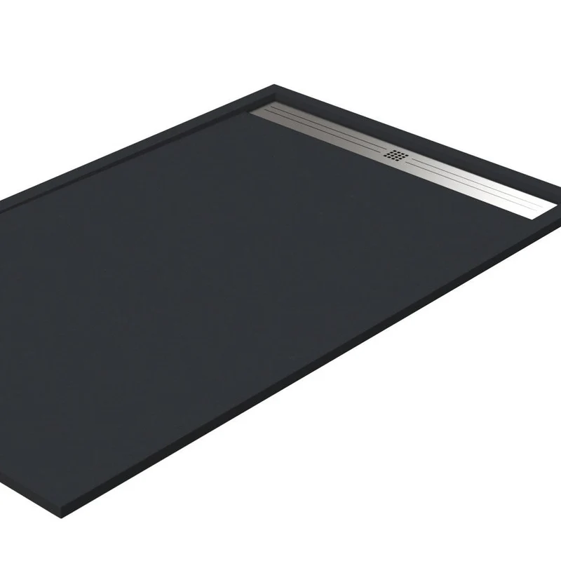 Plato de Ducha Semi Enmarcado STEEL. Resina en Carga Mineral y Gel Coat
