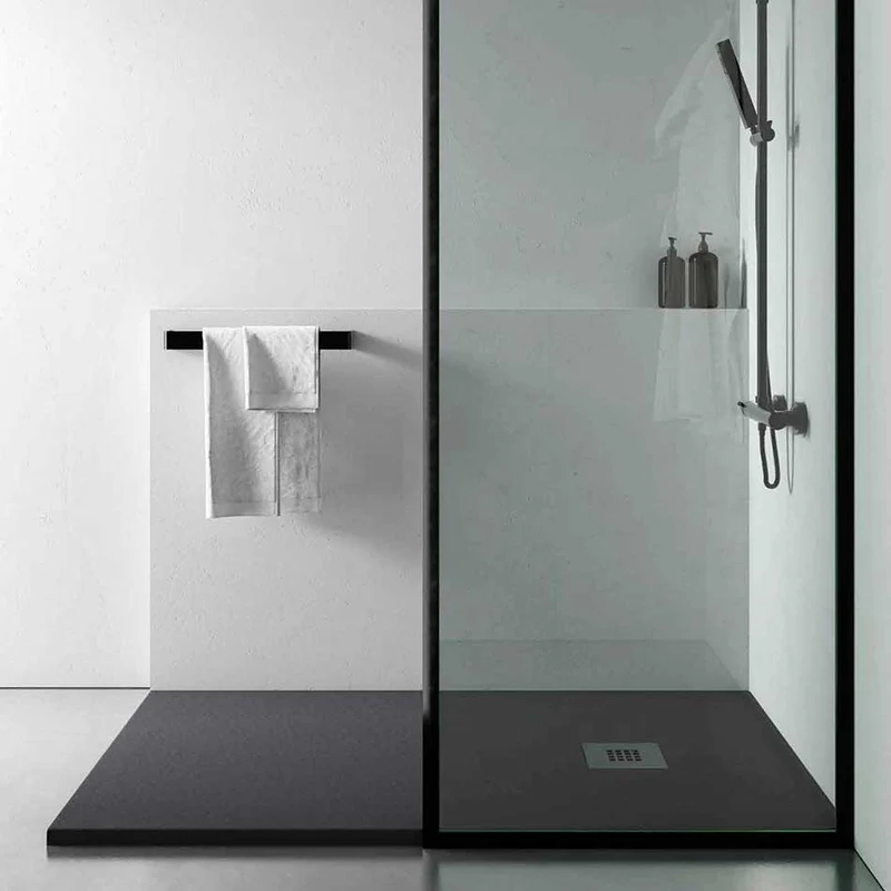Plato de Ducha Resina ROCK, Pizarra de Carga Mineral y Gel Coat a Medida