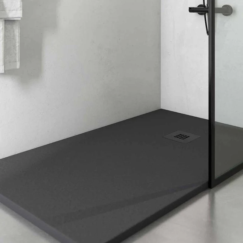 Plato de Ducha Resina ROCK, Pizarra de Carga Mineral y Gel Coat a Medida