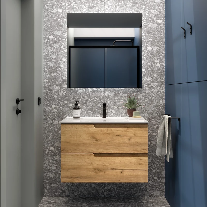 Conjunto VIMA, Mueble con Lavabo y Espejo de Salgar (de 60 a 120 cm)