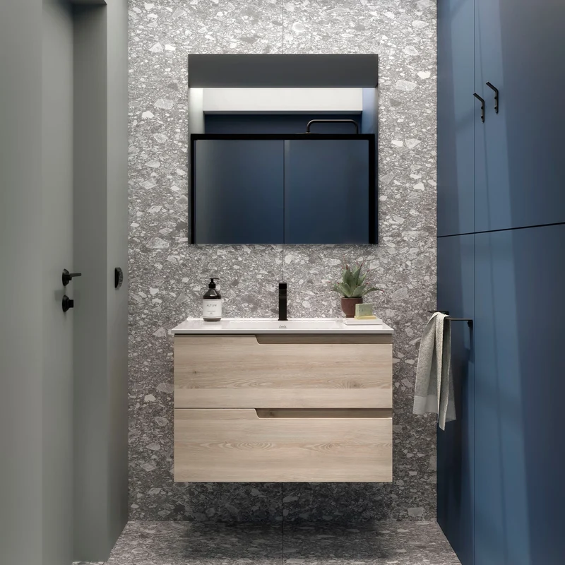 Conjunto VIMA, Mueble con Lavabo y Espejo de Salgar (de 60 a 120 cm)
