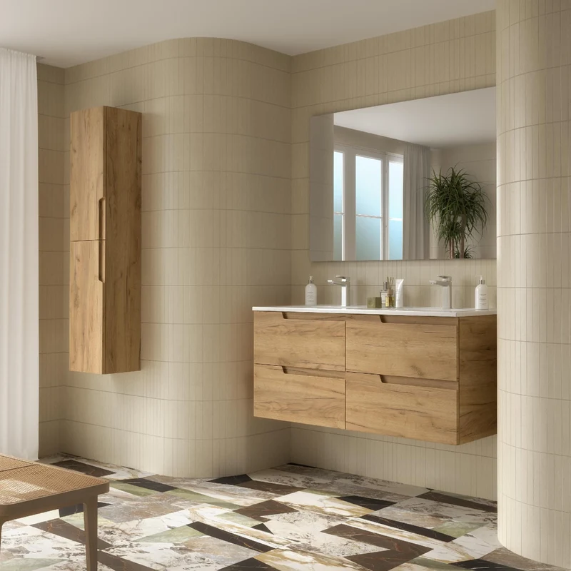 Conjunto VIMA, Mueble con Lavabo y Espejo de Salgar (de 60 a 120 cm)