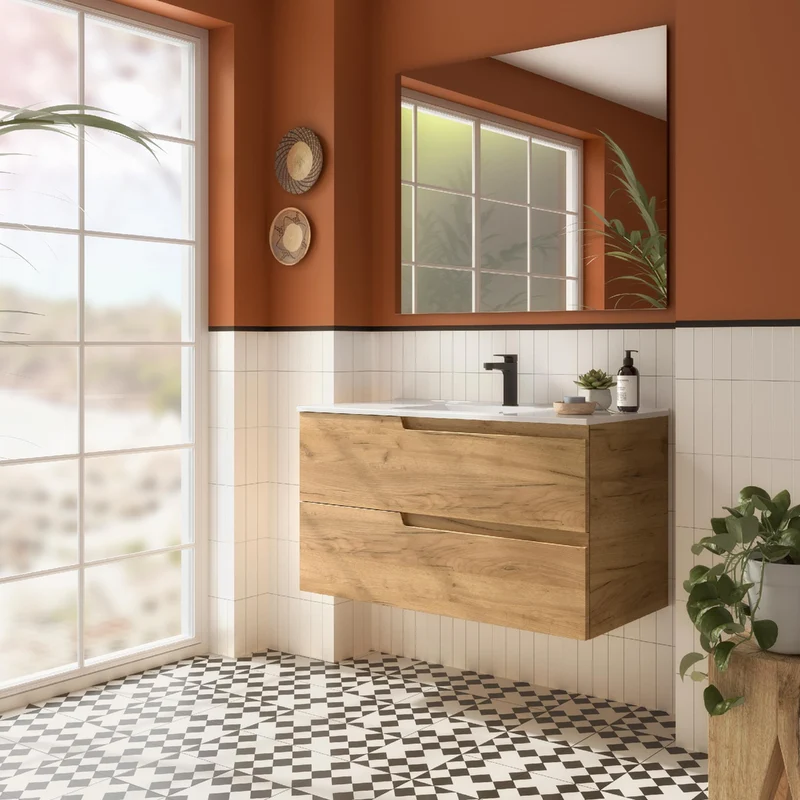 Conjunto VIMA, Mueble con Lavabo y Espejo de Salgar (de 60 a 120 cm)