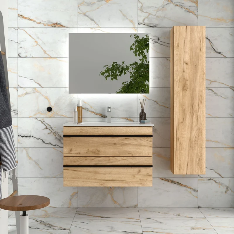 Mueble de Baño BORN con Lavabo Integrado de Salgar, (de 60cm a 160cm)