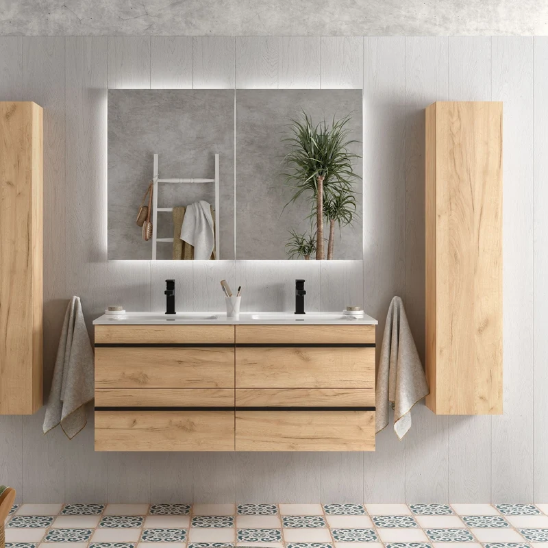 Mueble de Baño BORN con Lavabo Integrado de Salgar, (de 60cm a 160cm)