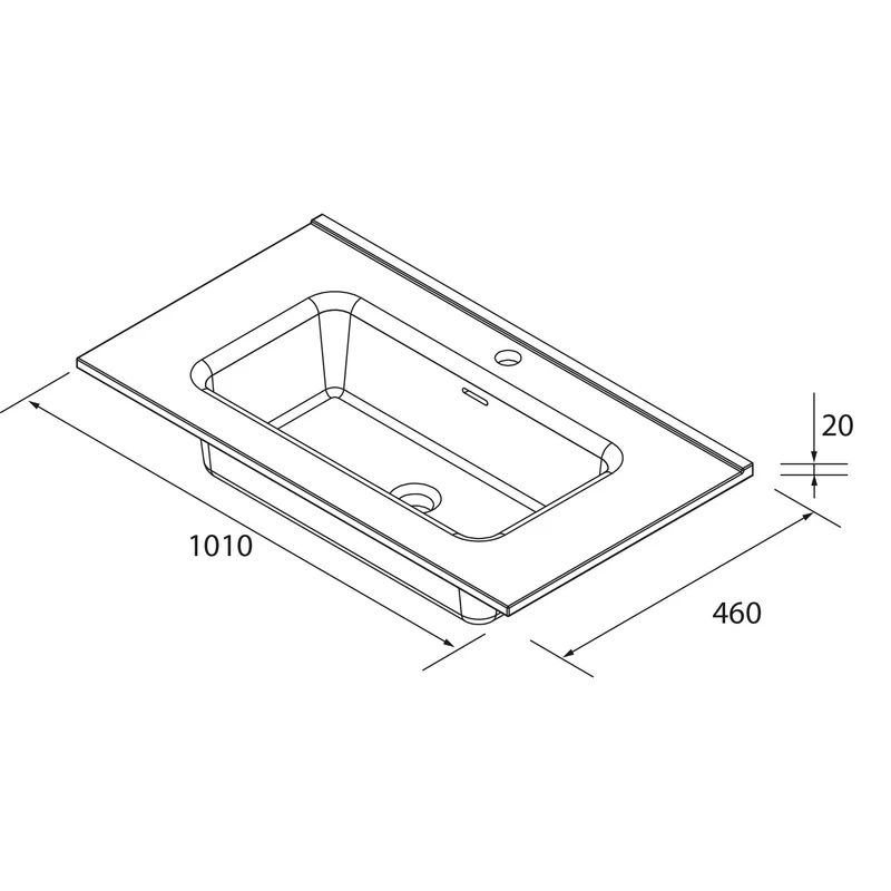 Mueble de Baño BORN con Lavabo Integrado de Salgar, (de 60cm a 160cm)