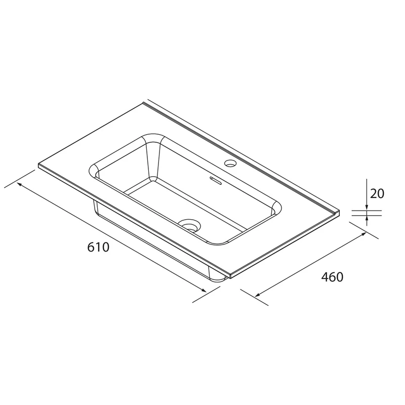 Mueble de Baño BORN con Lavabo Integrado de Salgar, (de 60cm a 160cm)