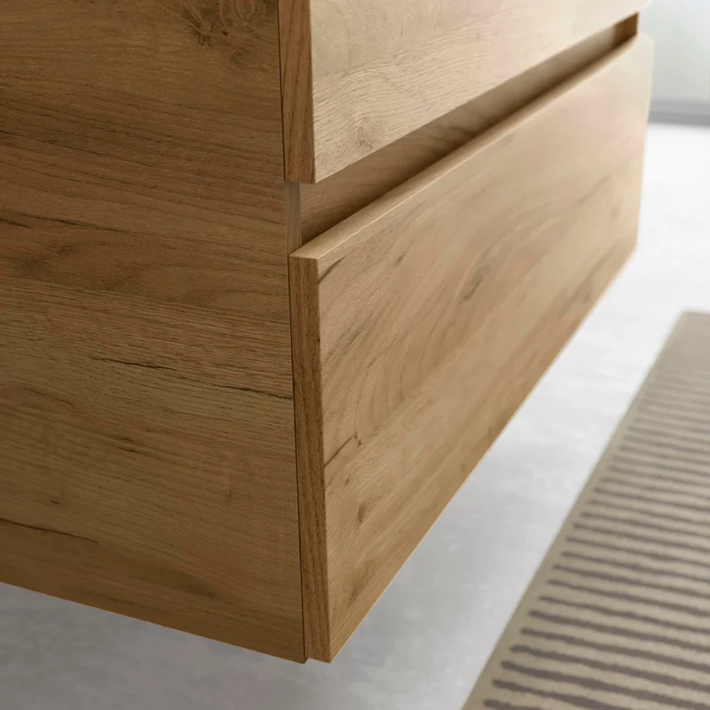 Conjunto Mueble BEQUIA de Salgar | 2 Cajones y 2 Coquetas con Lavabo Veneto, 120cm