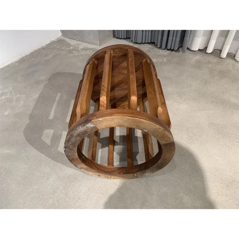 Solara South American Walnut Wood Stool Chair