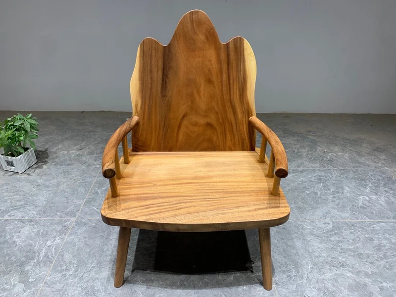 Adirondack Monkey Pod Wood Chair