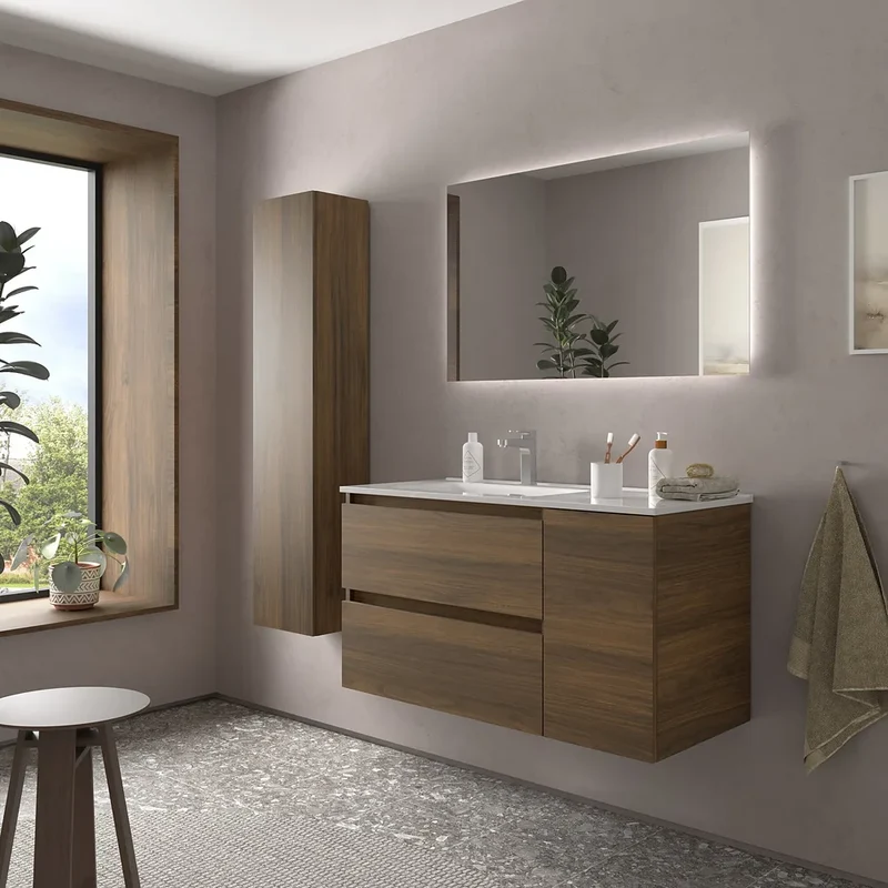 Mueble de Baño con Lavabo Salgar Bequia 100 cm