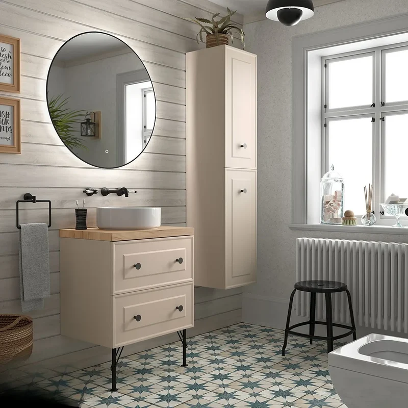 Mueble de Baño 2 Cajones Salgar Renoir 60 cm