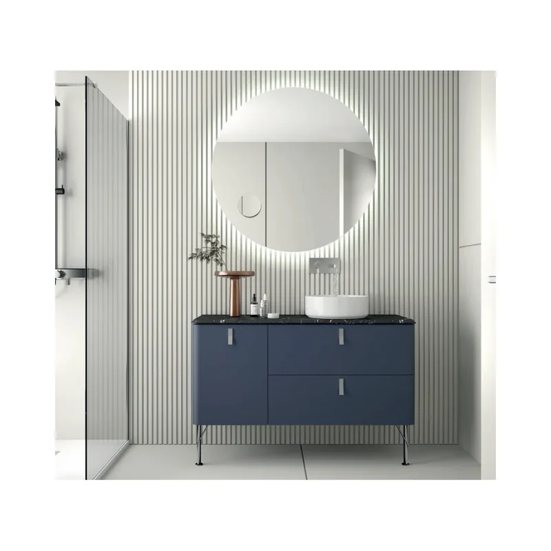 Mueble de Baño con Patas Lavabo sobre Encimera Salgar Uniiq 120 cm