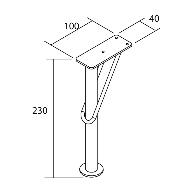 Mueble de Baño con Patas Lavabo sobre Encimera Salgar Uniiq 120 cm