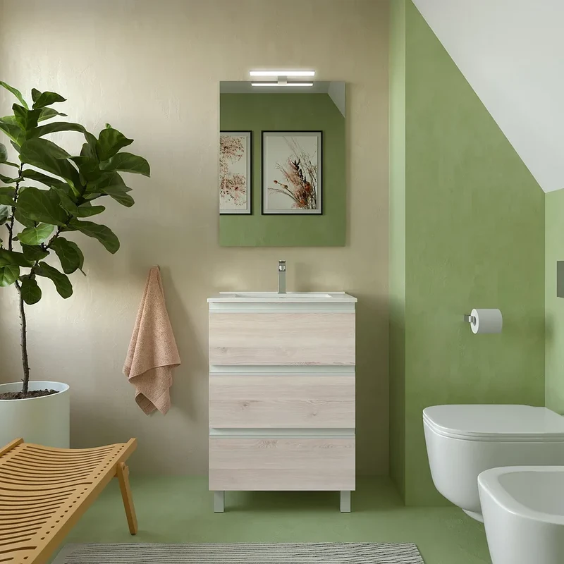 Mueble de Baño Salgar Spirit 60 cm Roble Natural