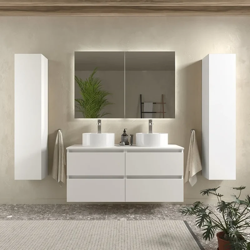 Mueble de Baño 4 Cajones Salgar Bequia Blanco Mate