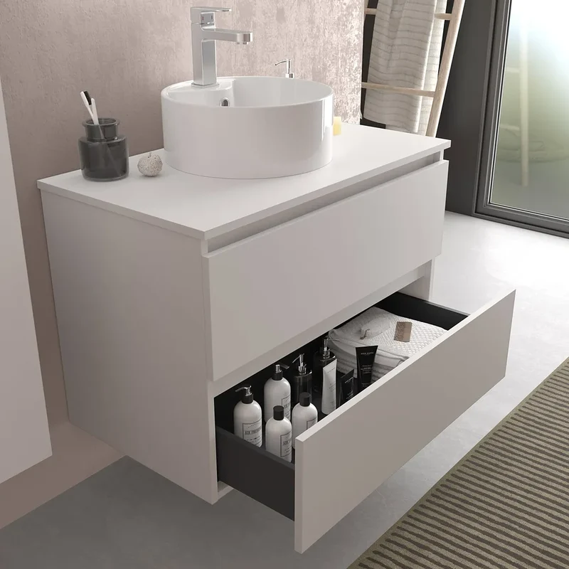 Mueble de Baño 4 Cajones Salgar Bequia Blanco Mate