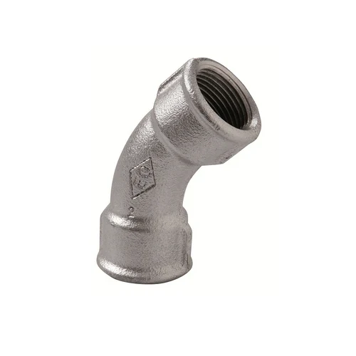 Curva lunga ff 45 zincata 1 1/4