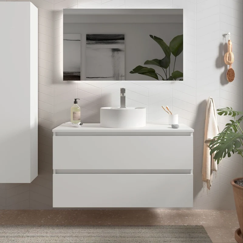 Mueble de Baño BEQUIA con Encimera | Atemporal y Versátil