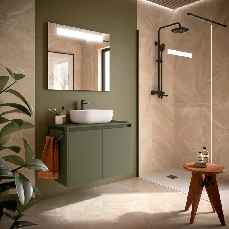 Mueble Baño NOJA 2 Puertas + Encimera | 5 Medidas + 10 Acabados