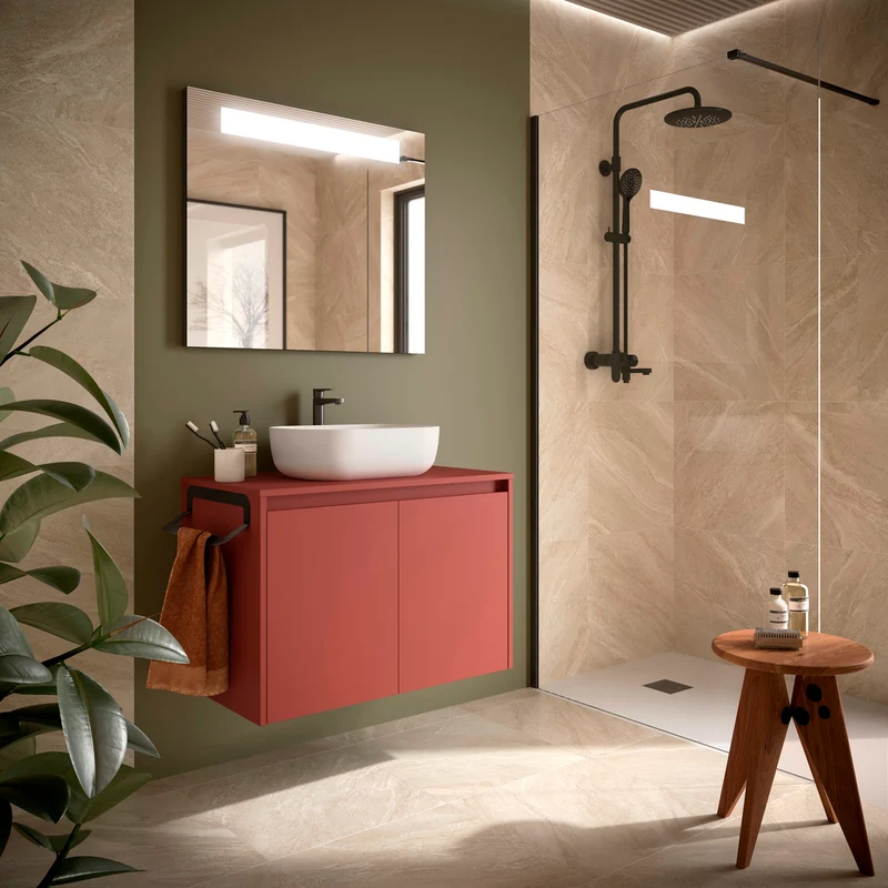 Mueble Baño NOJA 2 Puertas + Encimera | 5 Medidas + 10 Acabados
