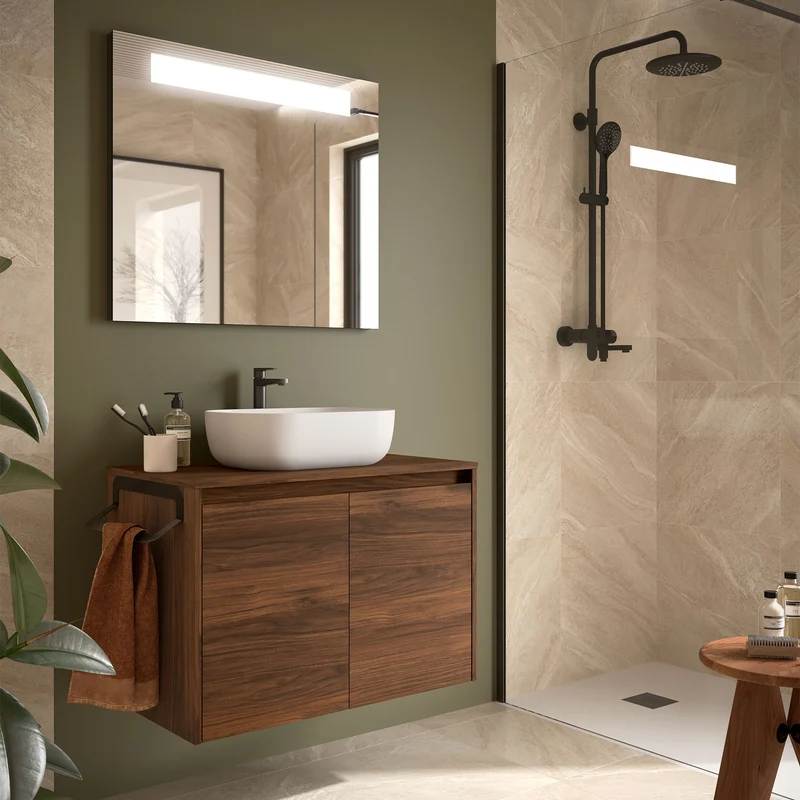 Mueble Baño NOJA 2 Puertas + Encimera | 5 Medidas + 10 Acabados