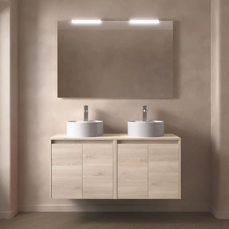 Mueble Baño NOJA 2 Puertas + Encimera | 5 Medidas + 10 Acabados