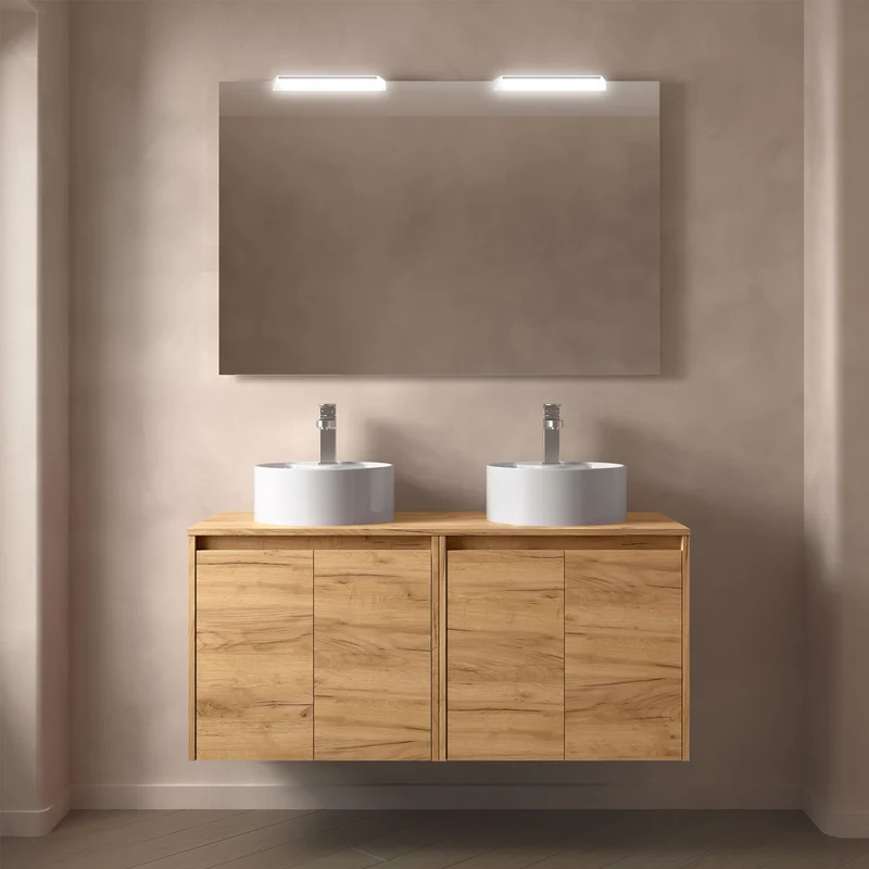 Mueble Baño NOJA 2 Puertas + Encimera | 5 Medidas + 10 Acabados