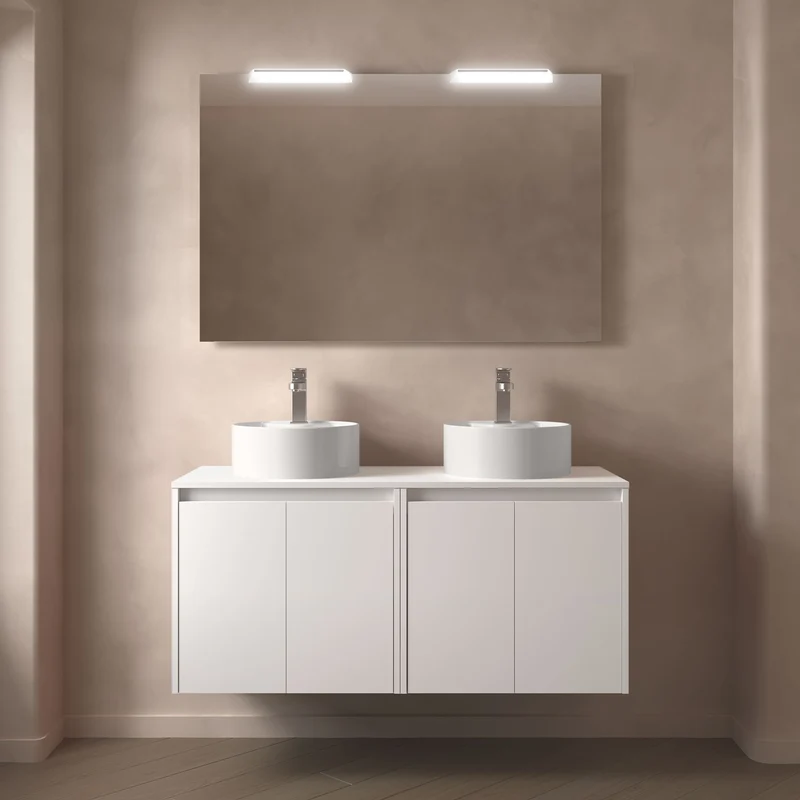 Mueble Baño NOJA 2 Puertas + Encimera | 5 Medidas + 10 Acabados