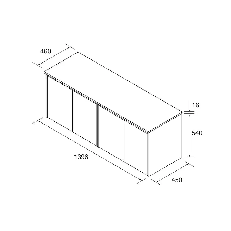 Mueble Baño NOJA 2 Puertas + Encimera | 5 Medidas + 10 Acabados