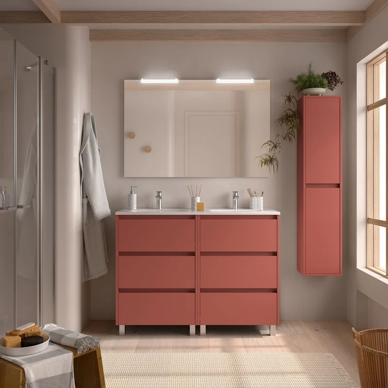 Mueble Baño NOJA 3 Cajones con Lavabo Integrado | 10 Acabados Premium