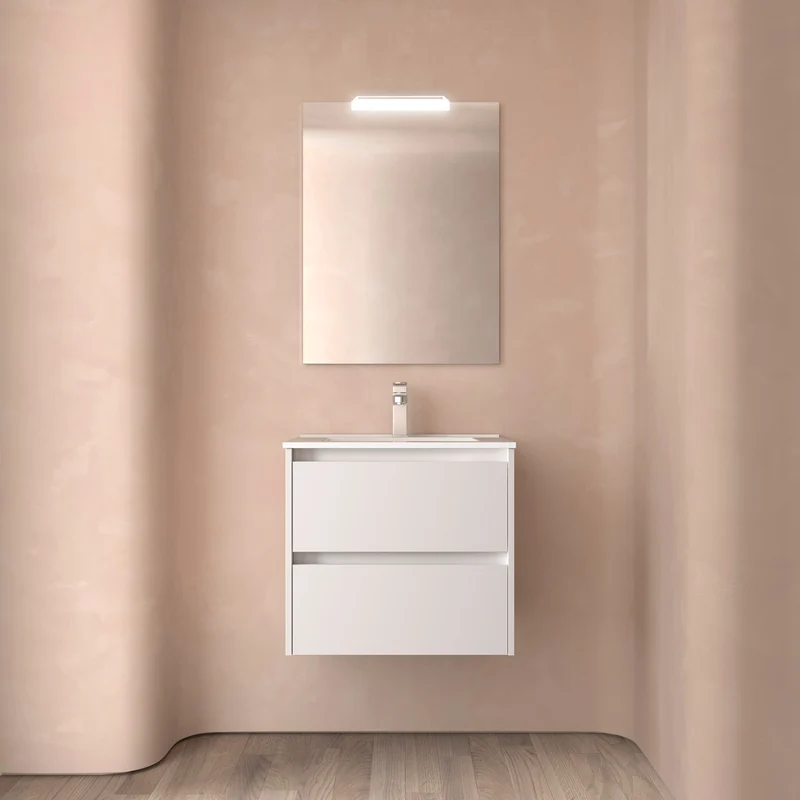 Mueble Baño NOJA 2 Cajones + Lavabo Integrado | De 60 a 140cm en 10 Acabados Premium