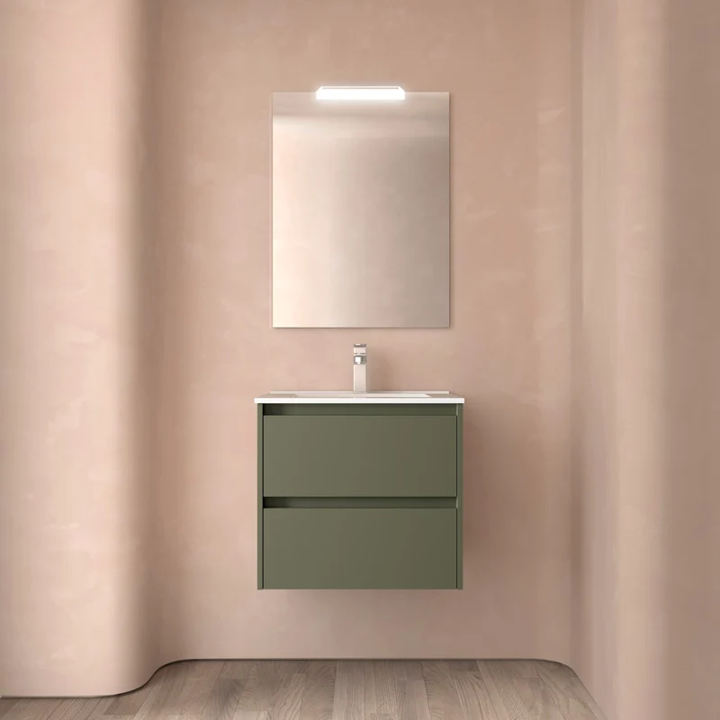 Mueble Baño NOJA 2 Cajones + Lavabo Integrado | De 60 a 140cm en 10 Acabados Premium