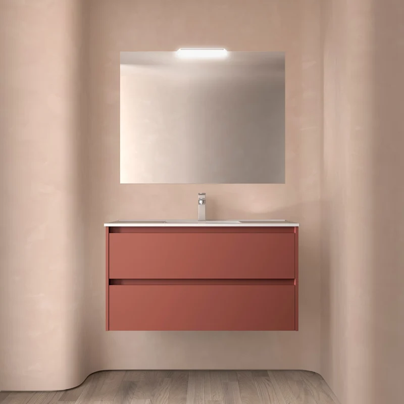 Mueble Baño NOJA 2 Cajones + Lavabo Integrado | De 60 a 140cm en 10 Acabados Premium