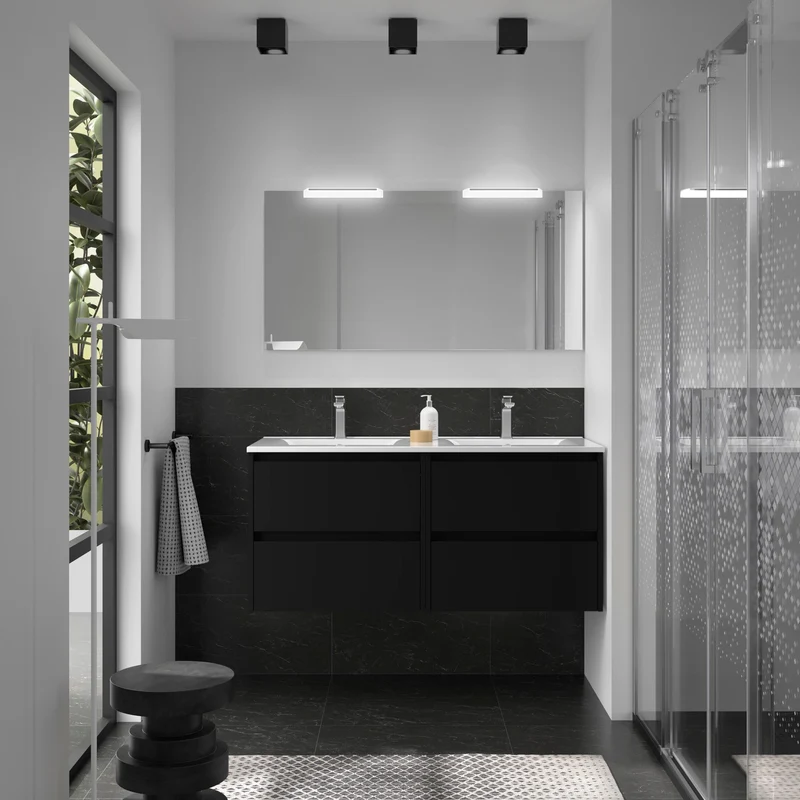 Mueble Baño NOJA 2 Cajones + Lavabo Integrado | De 60 a 140cm en 10 Acabados Premium