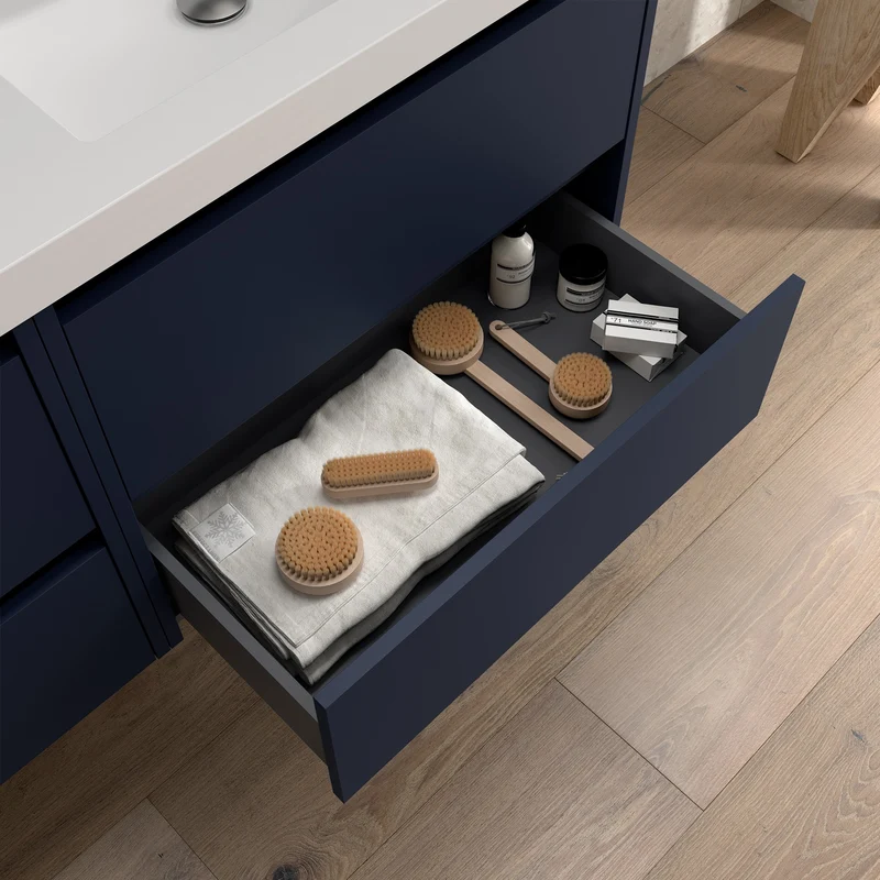 Mueble Baño NOJA 2 Cajones + Lavabo Integrado | De 60 a 140cm en 10 Acabados Premium
