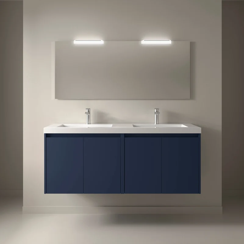 Conjunto Mueble de baño NOJA 2 Puertas + Lavabo + Espejo (de 60 a 140 cm)