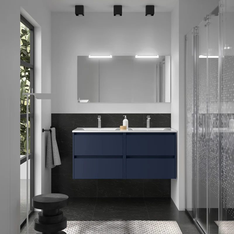 Mueble Baño NOJA 2 Cajones + Lavabo Integrado | De 60 a 140cm en 10 Acabados Premium