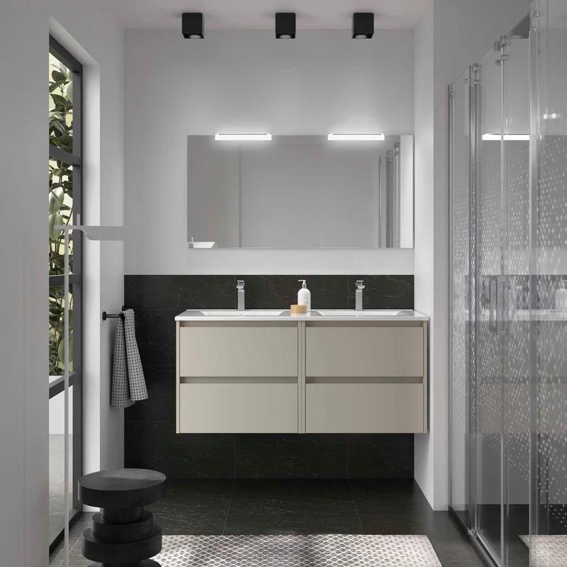 Mueble Baño NOJA 2 Cajones + Lavabo Integrado | De 60 a 140cm en 10 Acabados Premium