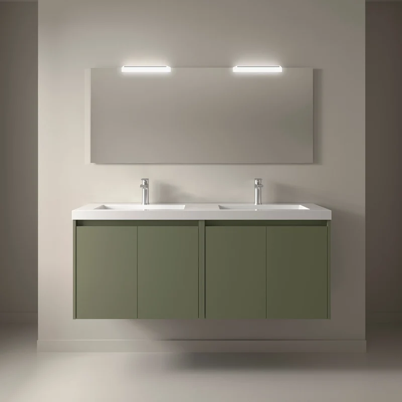 Conjunto Mueble de baño NOJA 2 Puertas + Lavabo + Espejo (de 60 a 140 cm)