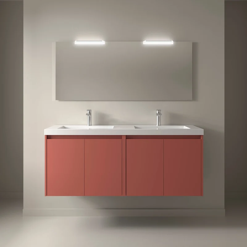 Conjunto Mueble de baño NOJA 2 Puertas + Lavabo + Espejo (de 60 a 140 cm)