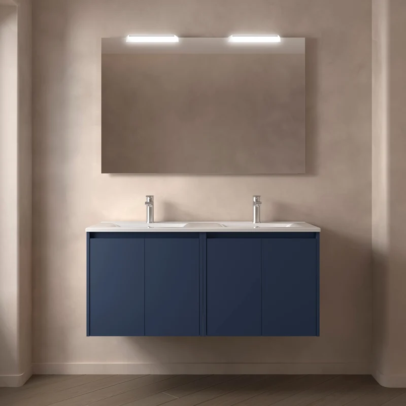 Conjunto Mueble de baño NOJA 2 Puertas + Lavabo + Espejo (de 60 a 140 cm)