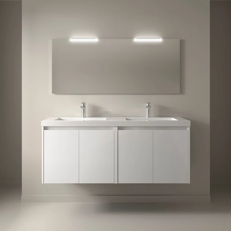 Conjunto Mueble de baño NOJA 2 Puertas + Lavabo + Espejo (de 60 a 140 cm)