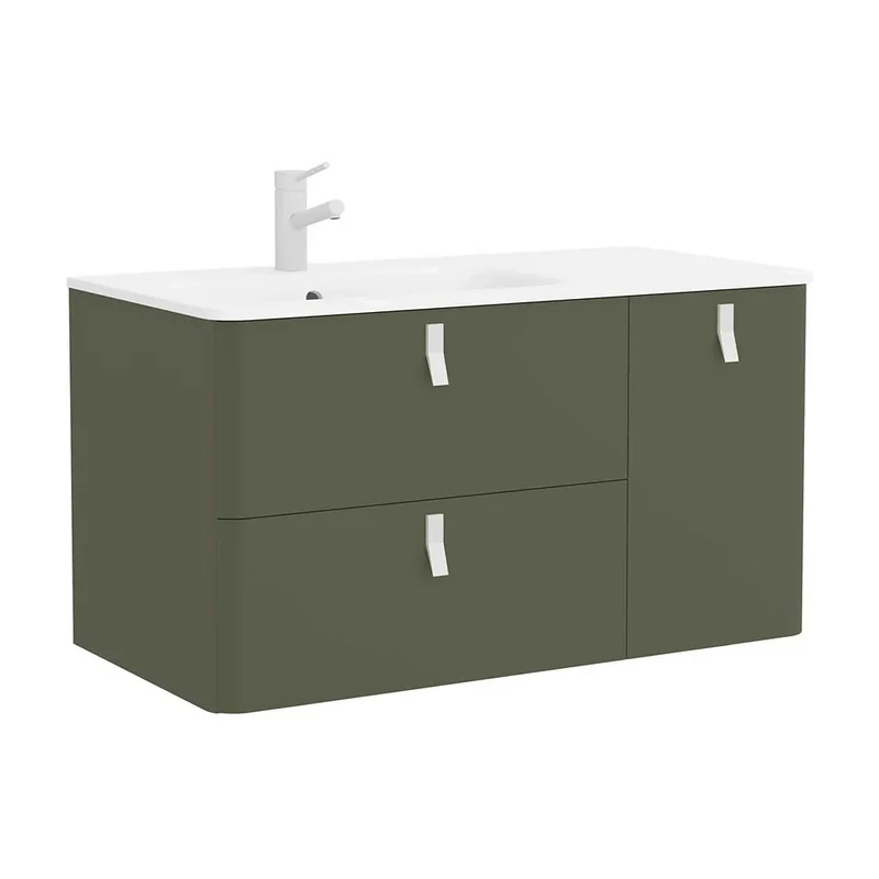 Mueble de Baño con Lavabo Salgar Uniiq 120 cm Verde Bosque