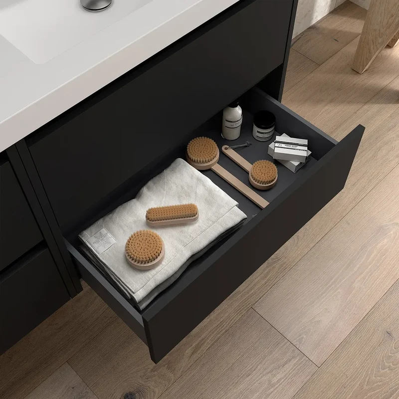 Mueble de Baño con Lavabo y 2 Cajones Salgar Noja