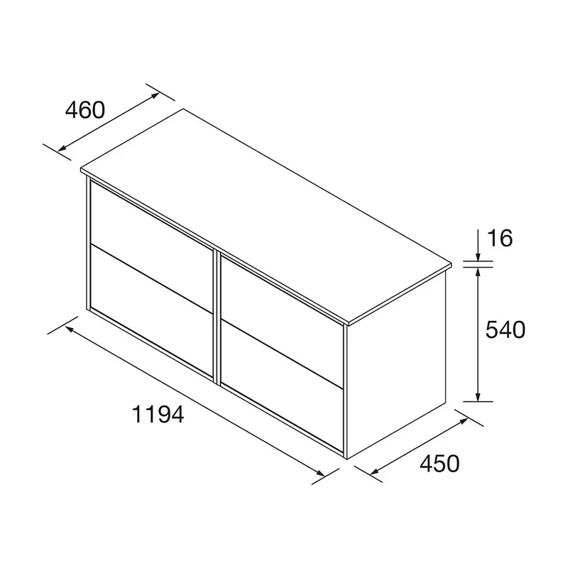 Mueble de Baño con Encimera Salgar Optimus Blanco