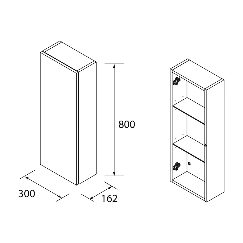 Mueble de Baño con Patas con Lavabo y 3 Cajones Salgar Spirit 90 cm Blanco Mate