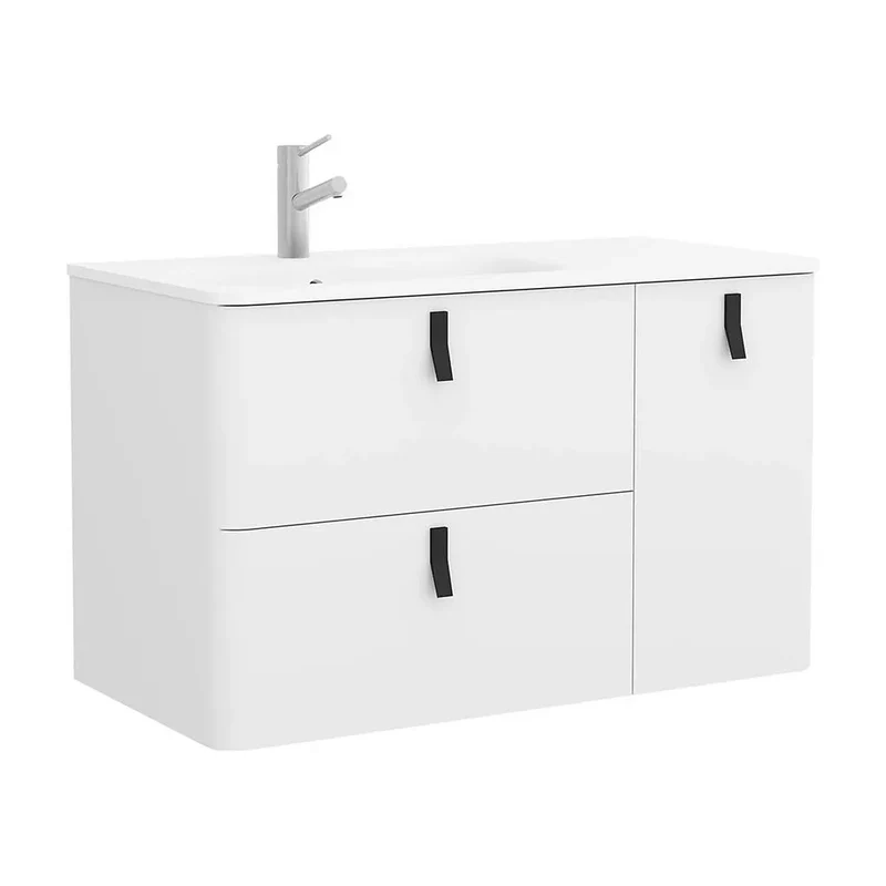 Mueble de Baño con Lavabo Salgar Uniiq 90 cm Blanco Mate